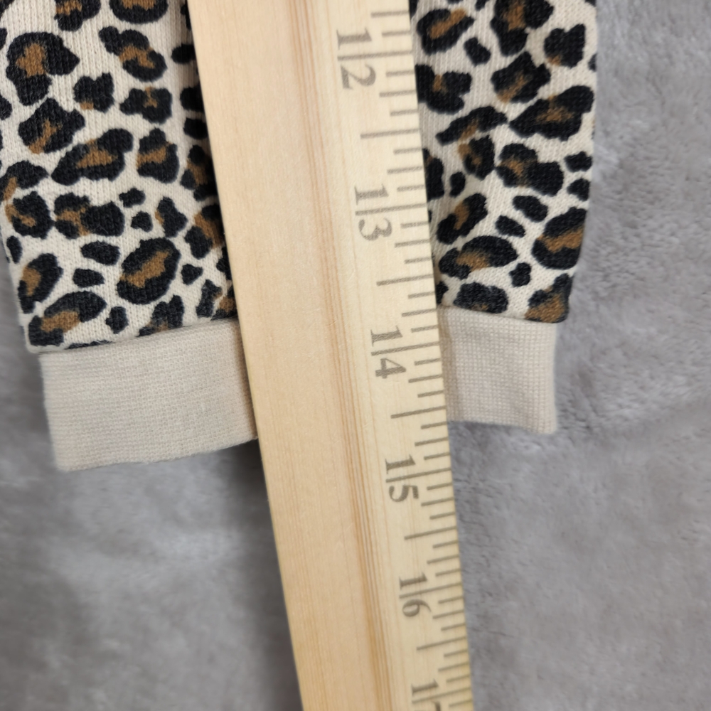 Seed Heritage Leopard Print Top‎ with Side Slits And Drawstring Size 8 - Picture 6 of 8